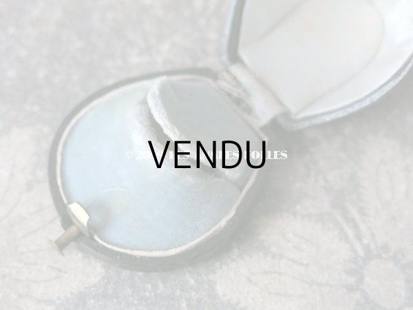 画像7: 19世紀 アンティーク ジュエリーボックス リングケース 黒 (7)