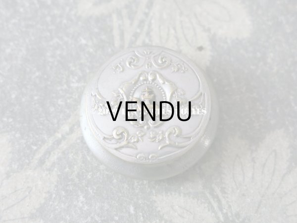 画像4: 1900年代 アンティーク エルミン紋章 パウダーケース  (4)