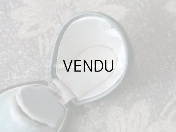 画像6: 19世紀 アンティーク ジュエリーボックス リングケース 黒 (6)