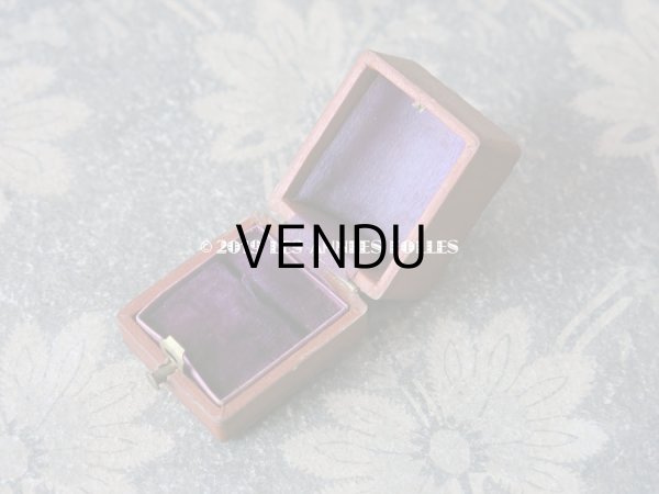 画像6: 19世紀 アンティーク ジュエリーボックス リングケース ブラウン (6)