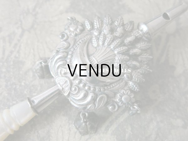 画像7: 19世紀 ナポレオン3世時代 アンティーク ラトル 麦＆ハート シルバー製 (7)