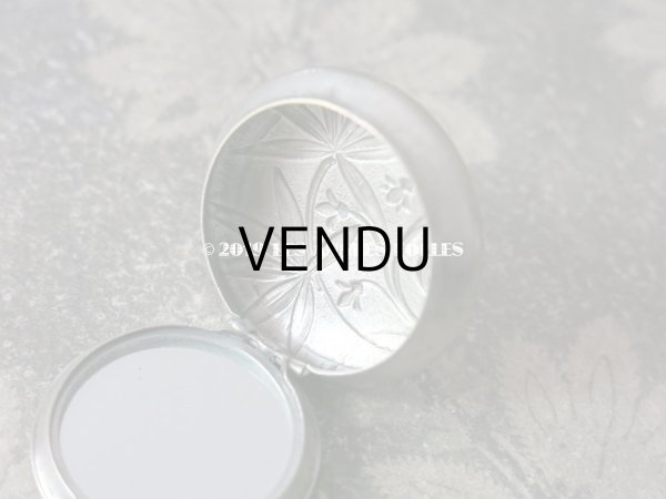 画像6: 1900年代 アンティーク エルミン紋章 パウダーケース  (6)