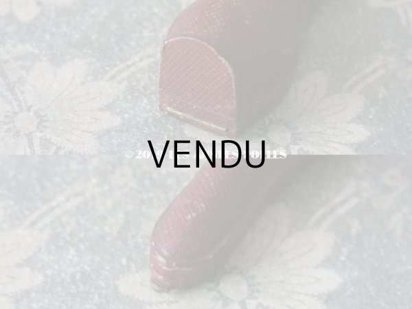 画像5: 19世紀 アンティーク ジュエリーボックス エパングルケース ボルドー (5)