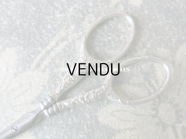 画像8: 1900年代 アンティーク シルバー製 薔薇の裁縫道具セット  (8)