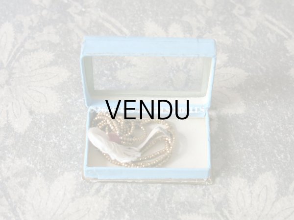 画像7: 1900年代 アンティーク ガラスの蓋の紙箱  (7)