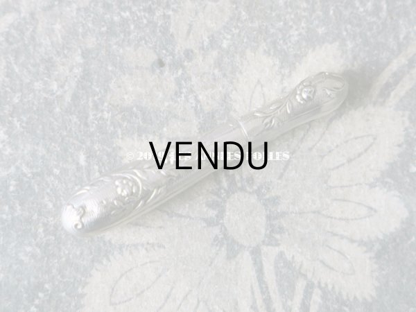 画像5: 1900年代 アンティーク シルバー製 薔薇の裁縫道具セット  (5)