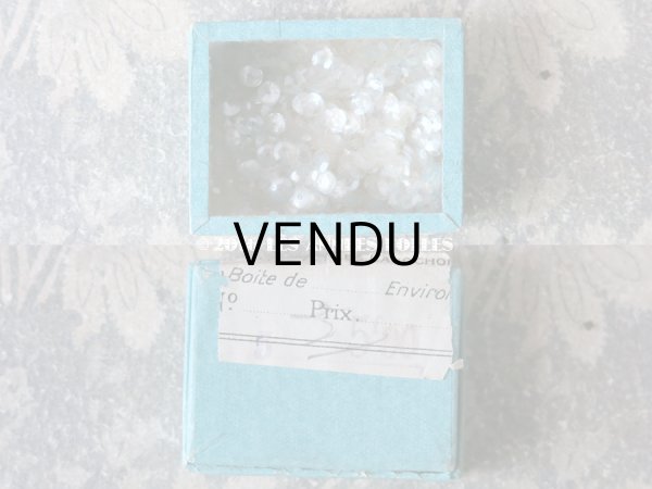 画像9: 1900年代 アンティーク ガラスの蓋の紙箱  (9)