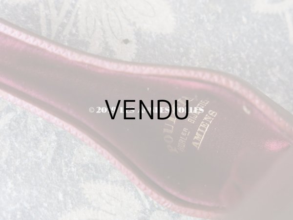 画像9: 19世紀 アンティーク ジュエリーボックス エパングルケース ボルドー (9)