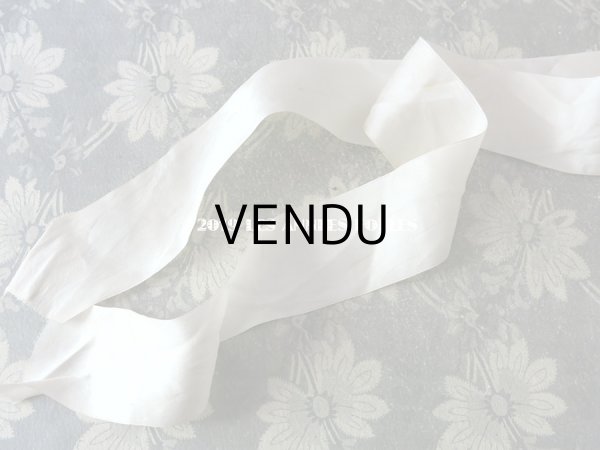 画像3: 1920年代 アンティーク 少女用 ボネ ピンクのロココトリム ＆ オフホワイトの幅広リボン付 (3)