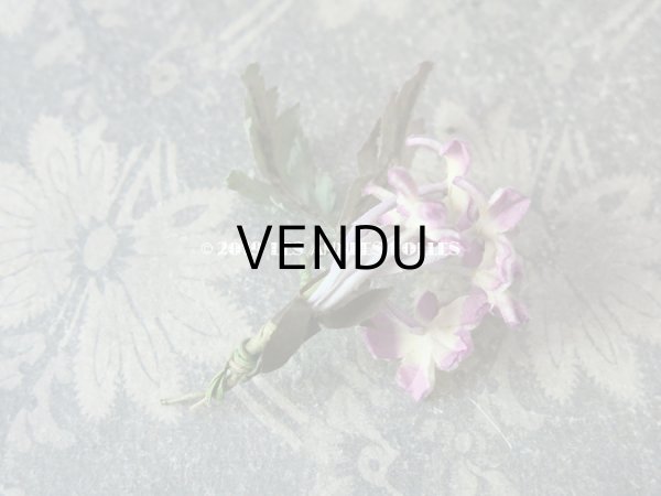 画像13: アンティーク シルクベルベットの小さな布花 (13)