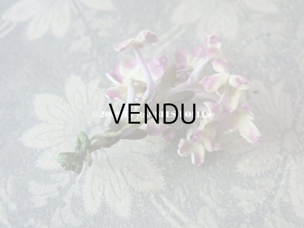 画像4: アンティーク シルクベルベットの小さな布花 (4)