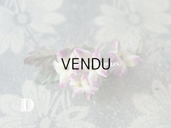 画像11: アンティーク シルクベルベットの小さな布花 (11)