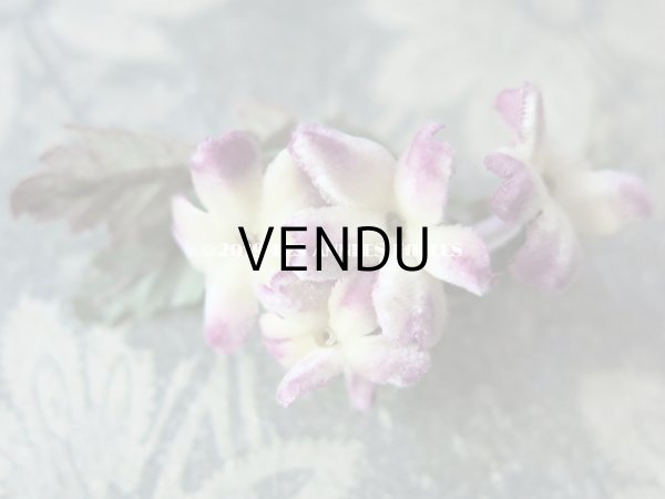 画像12: アンティーク シルクベルベットの小さな布花 (12)