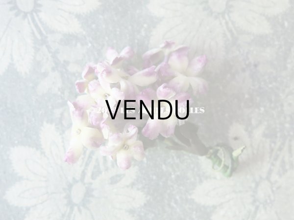 画像3: アンティーク シルクベルベットの小さな布花 (3)