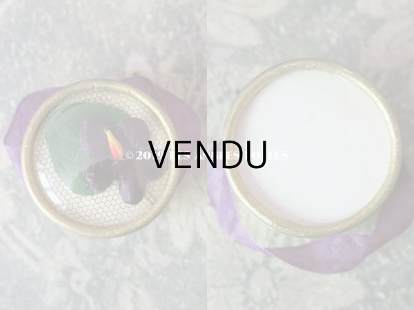 画像4: アンティーク とても小さな 菫のパフュームボックス＆ボトル ESSENCE VIOLETTE DE TOULOUSE - BERDOUES FRANCE - (4)