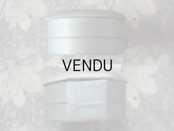 画像3: アンティーク ジュエリーボックス シルクサテン パウダーブルー (3)