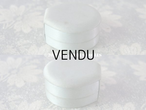 画像4: アンティーク ジュエリーボックス シルクサテン パウダーブルー (4)