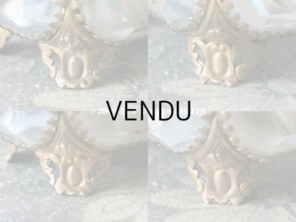 画像8: アンティーク 小さなジュエリーボックス クリーム色のシルク製クッション (8)