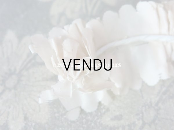 画像9: アンティーク ヘッドリース ピンクの薔薇のロココトリム (9)