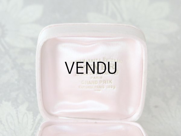 画像3: アンティーク ジュエリーボックス シルクサテン パウダーピンク (3)