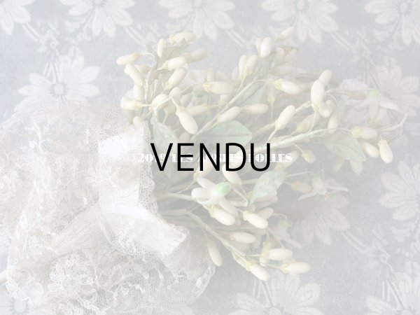 画像11: 1900年代 アンティーク ワックスフラワーのブーケウェディングブーケ オレンジの花 結婚式  (11)