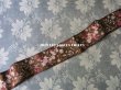 画像7: 19世紀末 アンティーク シルク製 ジャガード織 リボン 花模様 69cm (7)