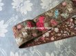 画像6: 19世紀末 アンティーク シルク製 ジャガード織 リボン 花模様 69cm (6)