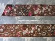 画像3: 19世紀末 アンティーク シルク製 ジャガード織 リボン 花模様 69cm (3)