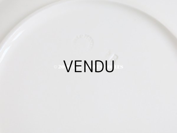 画像4: 19世紀 アンティーク オクトゴナル プレート ハンドル付き クレイユモントロー - CREIL ET MONTEREAU - (4)