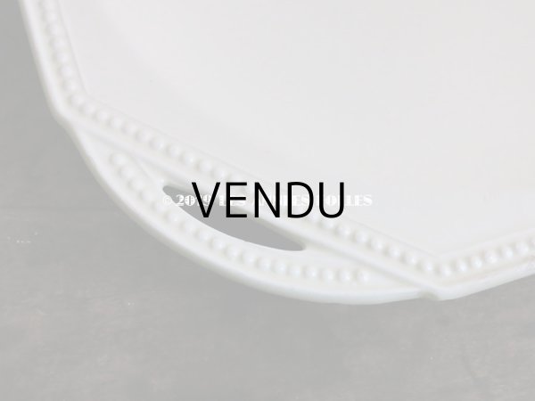 画像12: 19世紀 アンティーク オクトゴナル プレート ハンドル付き クレイユモントロー - CREIL ET MONTEREAU - (12)