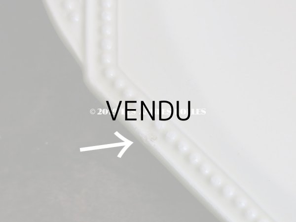 画像10: 19世紀 アンティーク オクトゴナル プレート ハンドル付き クレイユモントロー - CREIL ET MONTEREAU - (10)