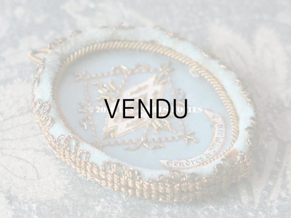 画像3: 19世紀 アンティーク ルリケール　聖遺物のペンダント Cendre de Ste Marguerite  聖人の遺品 (3)