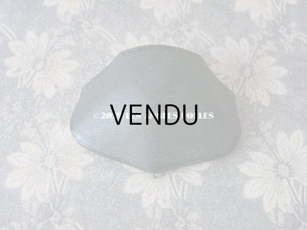 画像3: 19世紀 アンティーク ジュエリーボックス ピアス＆ブローチ 黒 (3)