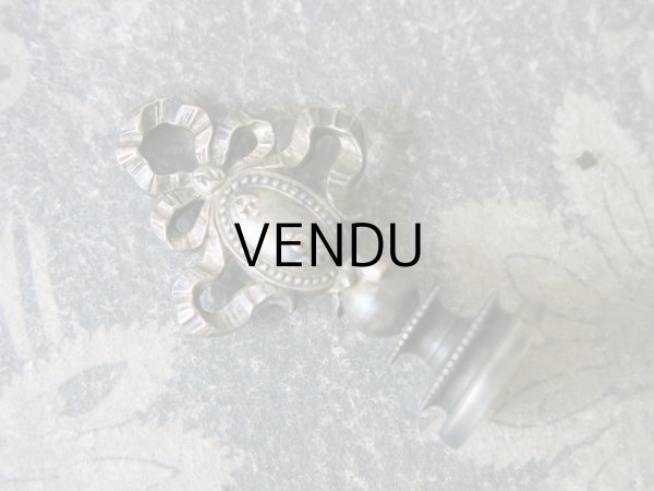 画像17: アンティーク レタリングセット リボンが結ばれたメダイヨン ペン軸 & ブックマーク・レターオープナー & シーリングスタンプ (17)