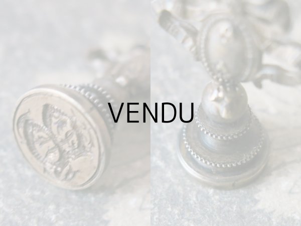 画像18: アンティーク レタリングセット リボンが結ばれたメダイヨン ペン軸 & ブックマーク・レターオープナー & シーリングスタンプ (18)