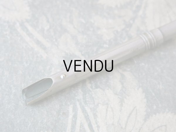 画像9: アンティーク レタリングセット リボンが結ばれたメダイヨン ペン軸 & ブックマーク・レターオープナー & シーリングスタンプ (9)