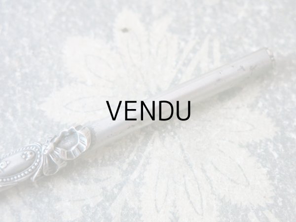 画像5: アンティーク レタリングセット リボンが結ばれたメダイヨン ペン軸 & ブックマーク・レターオープナー & シーリングスタンプ (5)