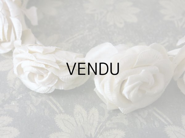 画像8: 1920年代 アンティーク 薔薇のヘッドリース ティアラ (8)