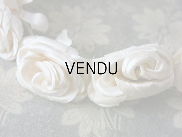 画像6: 1920年代 アンティーク 薔薇のヘッドリース ティアラ (6)