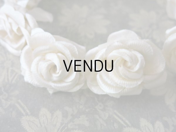 画像9: 1920年代 アンティーク 薔薇のヘッドリース ティアラ (9)