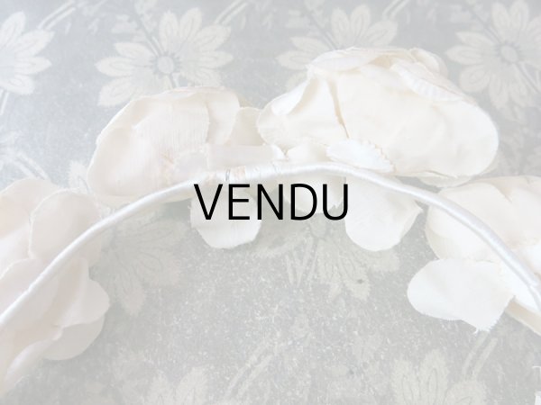 画像4: 1920年代 アンティーク 薔薇のヘッドリース ティアラ (4)