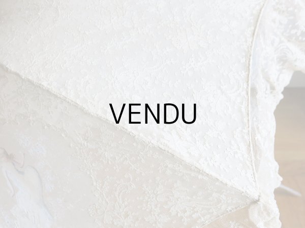 画像9: 1900年代 アンティーク  レースの日傘＆ファン オリジナルボックス入り　 (9)