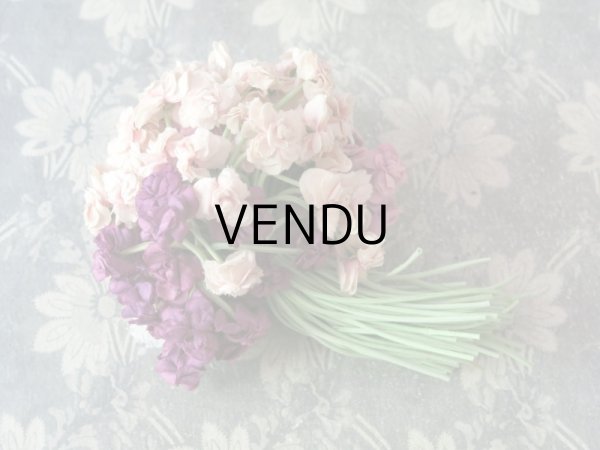 画像4: アンティーク 3色の薔薇の大きなブーケ 100輪 布花  コサージュ (4)