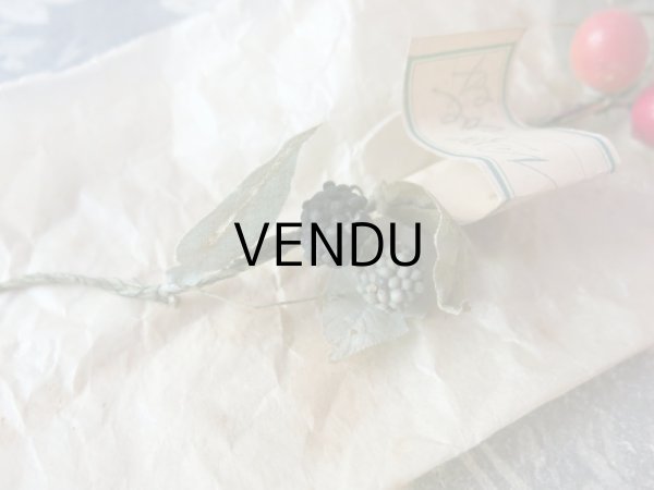 画像7: 1900年代 アンティーク 吹き硝子製 フルーツのガーランド　ブラックベリー＆ラズベリー＆チェリー (7)