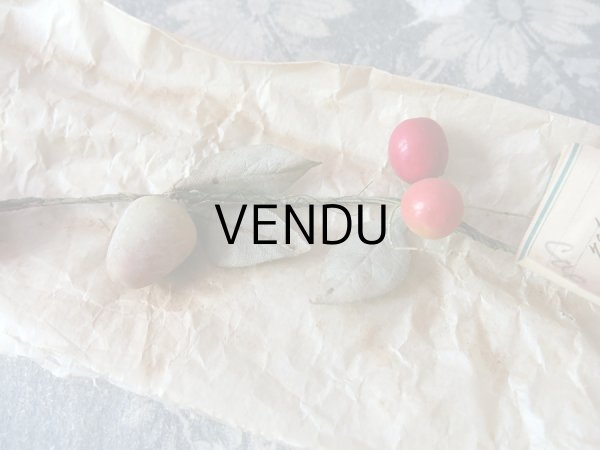 画像5: 1900年代 アンティーク 吹き硝子製 フルーツのガーランド　ブラックベリー＆ラズベリー＆チェリー (5)