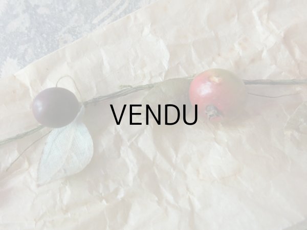 画像3: 1900年代 アンティーク 吹き硝子製 フルーツのガーランド　ブラックベリー＆ラズベリー＆チェリー (3)