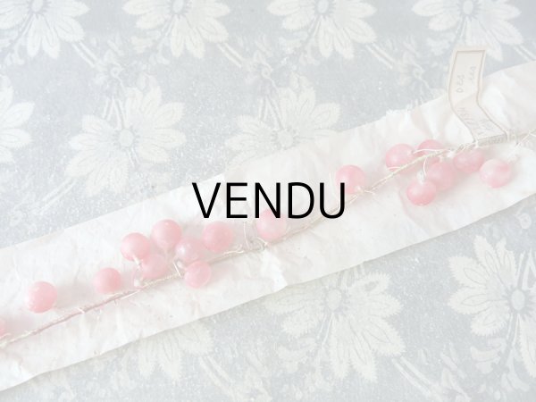 画像2: 1900年代 アンティーク 吹き硝子製 グロゼイユ (スグリの実) のガーランド　 (2)