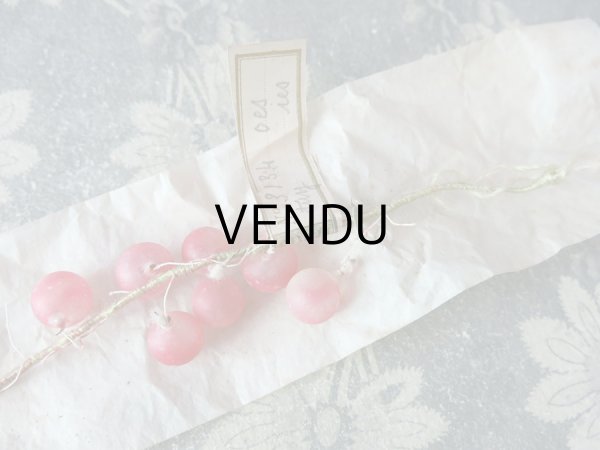 画像5: 1900年代 アンティーク 吹き硝子製 グロゼイユ (スグリの実) のガーランド　 (5)