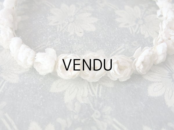 画像6: 1900年代 アンティーク 小さな薔薇のヘッドリース ティアラ (6)