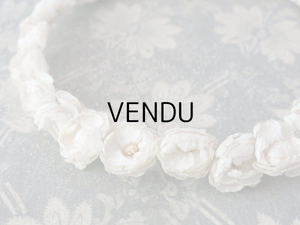 画像8: 1900年代 アンティーク 小さな薔薇のヘッドリース ティアラ (8)